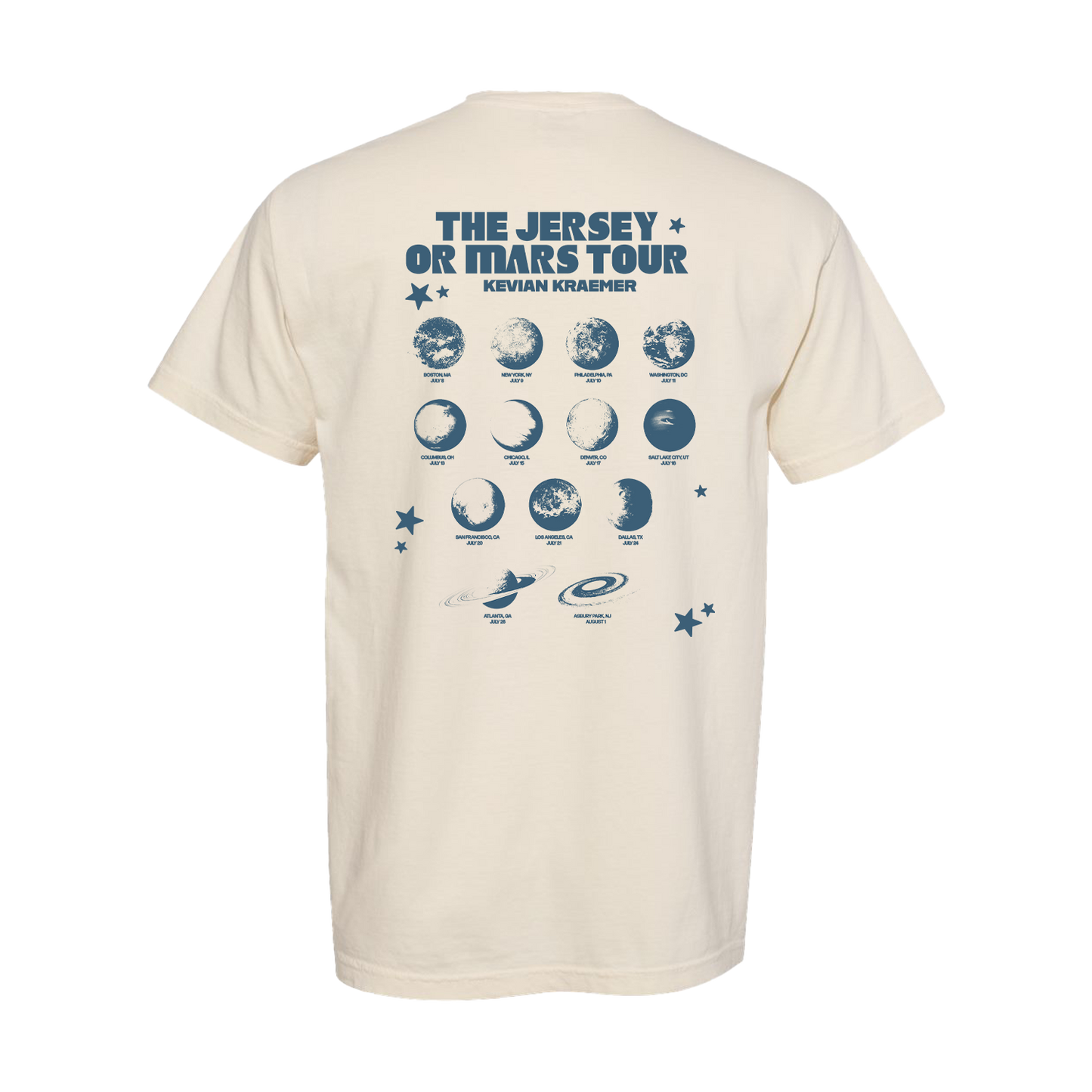 Jersey or Mars tour tee